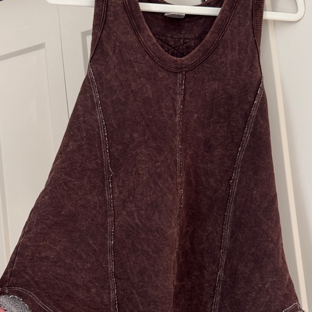 Brown Knit Racerback Tank - Picture 3 of 4